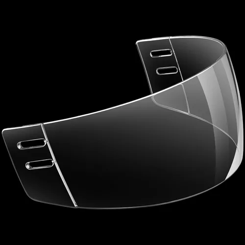 Miniatura 7 de Copkim Casco de hockey de corte recto, visera transparente, corte ventilado, anti arañazos, visera de hockey en el interior, antiniebla, casco