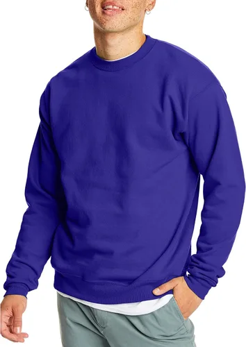 Miniatura 15 de Hanes EcoSmart - Sudadera de forro polar con cuello redondo para hombre, disponible en tallas grandes y altas, paquete de 1 o 2
