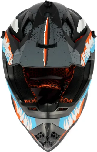 Miniatura 6 de Orthrus Off-Road Motorcycle Helmet for Adult ATV, Motorcross, Dirt Bike, and Snowmobile Enthusiasts