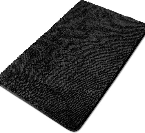 Miniatura 56 de Yeaban Alfombra de pasillo de baño de 24 x 72 pulgadas, antideslizante, alfombra de baño larga de felpilla gruesa, absorbente y lavable, alfombra