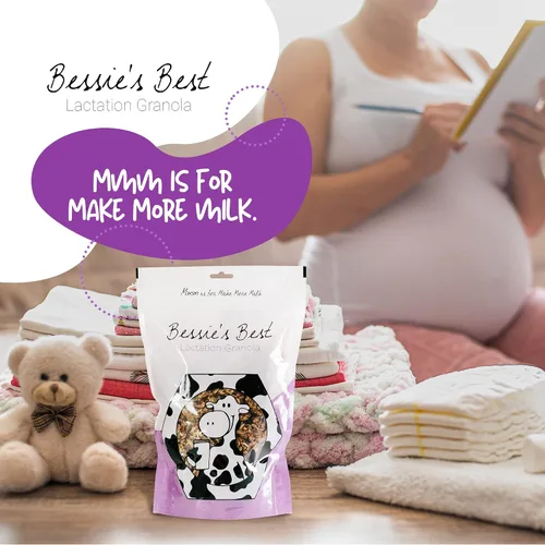 Miniatura 7 de Bessie's Best Lactation Granola Apoyo a la lactancia sin lácteos Alternativa de galletas que estimulan la leche Snacks de enfermería Aumento
