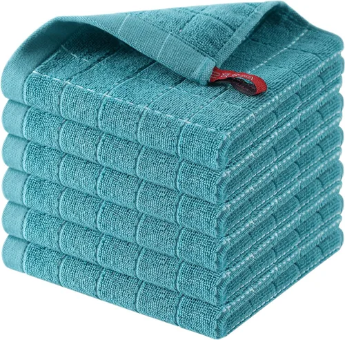 Miniatura 191 de Homaxy Paños de cocina 100% algodón de felpa, toallas de cocina ultra suaves y absorbentes para la cocina, adecuadas para secar y lavar platos