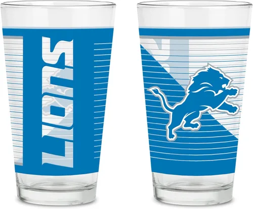 Miniatura 38 de Rico Industries NFL Football Main - Juego de 2 vasos clásicos de 16 onzas con logotipo impreso digitalmente, apto para lavavajillas NFL Football