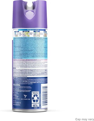 Miniatura 4 de Lysol Spray desinfectante, aroma brisa de la mañana, 12.5 onzas (Pack de 12)