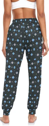Miniatura 3 de Women's Harem Pant Turkish-Evil-Eye Yoga Boho Trousers Summer Beach Pant Jogger Pant Sweatpant