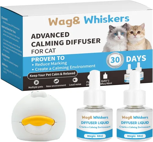 Difusor calmante para gatos, difusor calmante de feromonas para gatos, aerosol calmante para gatos, alivio del estrés y alivio de la ansiedad para 1