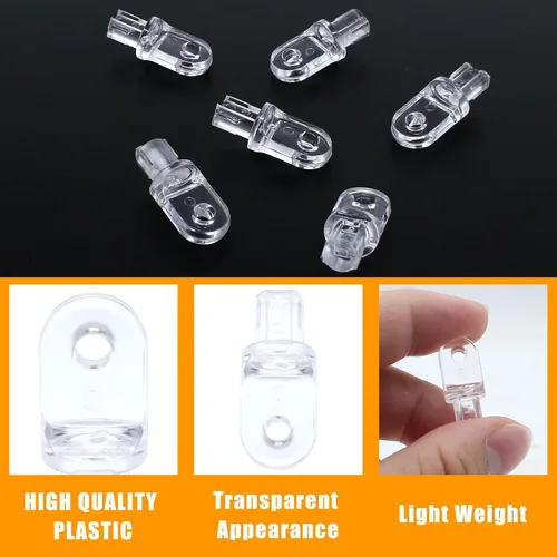 Miniatura 4 de 12 puntas de varilla inclinable de hardware, piezas de repuesto de persianas verticales para ventanas interiores de reparación transparente