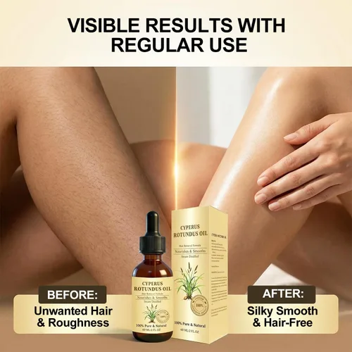 Miniatura 4 de Aceite Cyperus Rotundus para depilación, aceite natural Cyperus Rotundus para reducir el crecimiento no deseado del cabello, calmante e hidratante