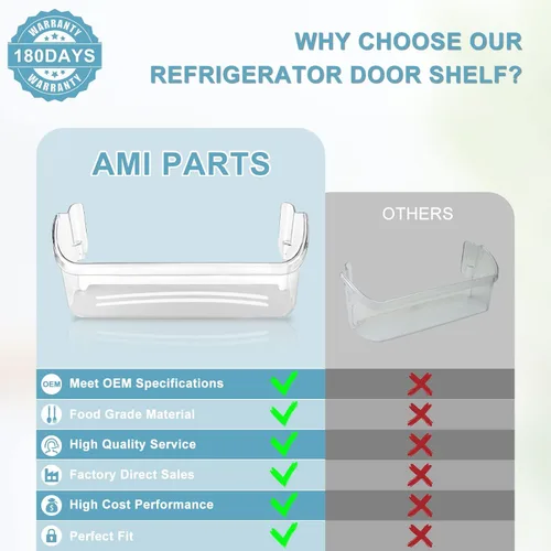 Miniatura 7 de Repuesto de estante para puerta de refrigerador 242126602 mejorado compatible con piezas de repuesto para estante de puerta de refrigerador