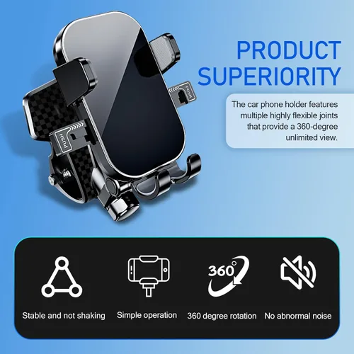 Miniatura 4 de Soporte universal para teléfono de automóvil, soporte de teléfono celular para salpicadero para tu automóvil, giratorio de 360 grados