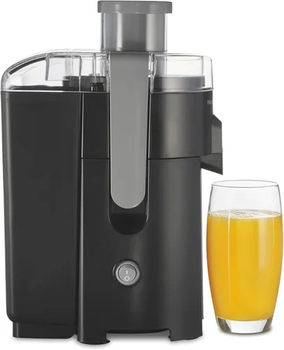 Máquina Exprimidora Hamilton Beach HealthSmart, Extractor Centrífugo Compacto, Canal de Alimentación de 2.4 Pulgadas para Frutas y Verduras, Fácil
