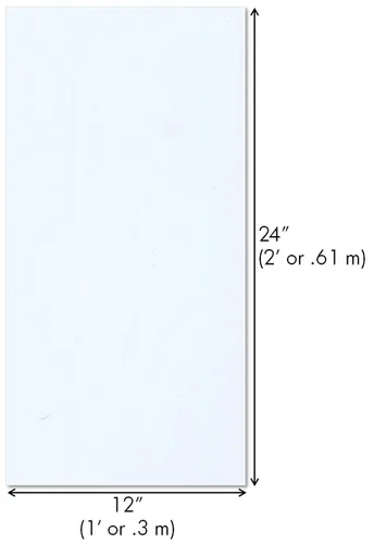 Miniatura 2 de Hoja de polietileno (HDPE) - 12x24 - Blanco (.125)