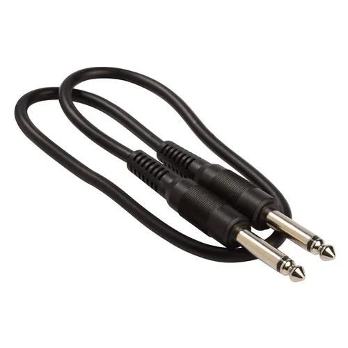 Shure WA303 Cable de guitarra estándar de 2 pies con conector de 1/4 en cada extremo