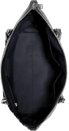 Miniatura 5 de Entrenador Ava Pebbled cuero cadena Tote para mujer (negrodorado)
