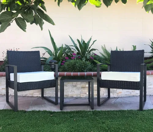 Miniatura 4 de CozyLounge Funda de cojín para silla de patio para interiores y exteriores, repelente al agua, alta resistencia a los rayos UV
