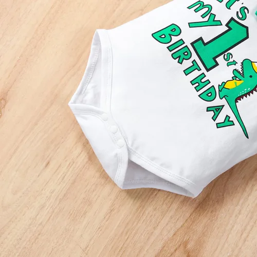 Miniatura 5 de Conjunto de pantalones y tirantes para bebé niño de un primer cumpleaños