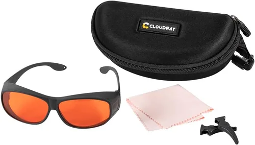 Miniatura 5 de Cloudray Gafas protectoras del CE de los vidrios de seguridad del laser 1064nm 532nm 355nm OD7+ para la soldadura de mano de la fibra