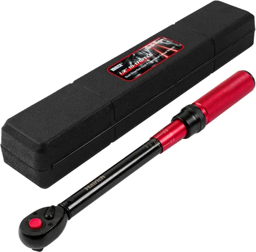 Llave dinamométrica de clic Hairich de 1/2 pulgada, llave dinamométrica de doble dirección 10-170.0 pies.lb/13.60-230.5Nm, llaves dinamométricas de