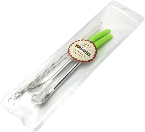Miniatura 7 de Yerba Mate Bombilla - Pajitas de filtro de calabaza para beber, puntas de silicona suaves a prueba de calor, acero inoxidable 18/8 de grado