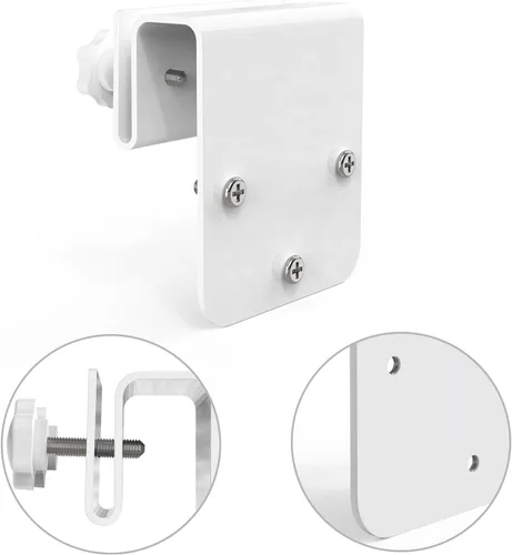 Miniatura 3 de Soporte de montaje de canalón compatible con Eufy Security SoloCam S340/SoloCam E30/E42, cámara de seguridad solar (1 unidad-blanco)