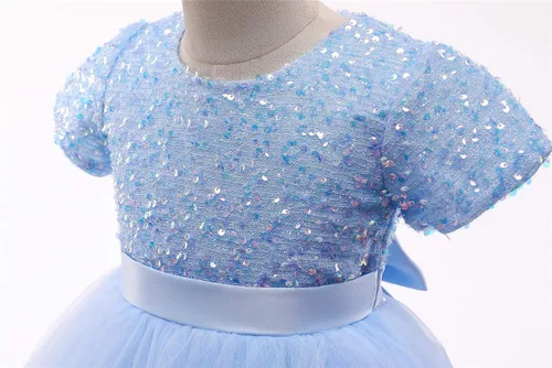 Miniatura 4 de NNJXD Vestido de princesa para niña, vestido de tul para fiesta de boda