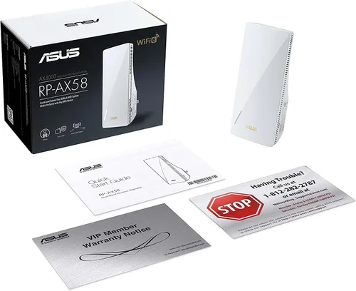 Miniatura 10 de ASUS RP-AX58 AX3000 Extensor de rango de doble banda WiFi 6 (802.11ax), Extensor AiMesh para WiFi de malla sin costuras; funciona con cualquier