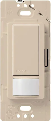 Miniatura 12 de Lutron Maestro Interruptor de luz con sensor de movimiento para interiores para baño, garaje, lavandería, cualquier bombilla, sensor de ocupación
