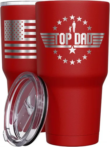 Miniatura 27 de We The People Holsters - Momma Bear - Vaso de café - Taza de viaje de café con bandera americana - Vaso grabado - Vaso termo doble - 30 onzas