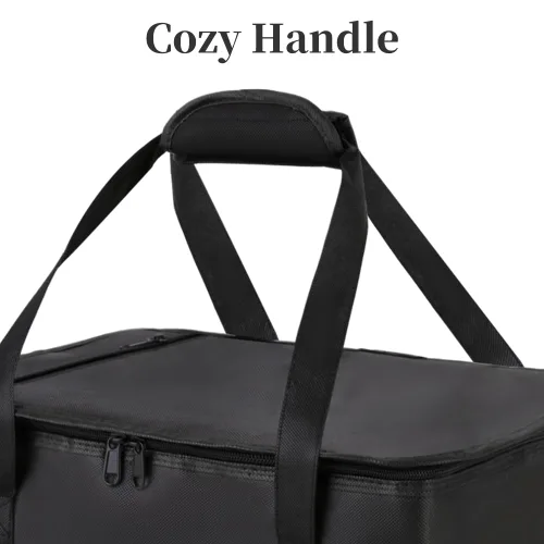 Miniatura 8 de Bodaon Bolsa aislante para cazuela, se adapta a platos de horno de 9 x 13 y 11 x 15 pulgadas con tapa, portadores de cazuela para alimentos Negro