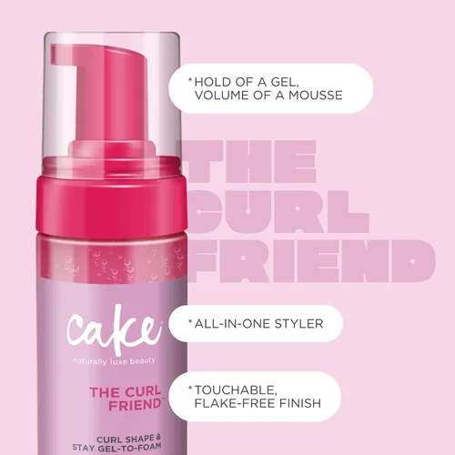 Miniatura 10 de Cake Beauty - Moldeador de rizos de gel a espuma, The Curl Friend – Gel definidor de rizos de alta sujeción, protección para el encrespamiento