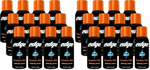 Miniatura 10 de Edge Gel de afeitado para hombres, piel sensible con aloe, (paquete de 12) - Gel de afeitado para hombres que hidrata, protege y calma para ayudar a