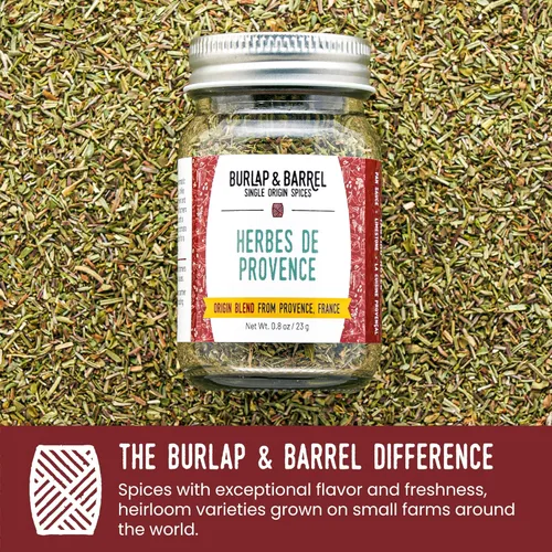Miniatura 3 de Burlap & Barrel Herbes de Provence - Mezcla icónica de hierbas cultivadas y mezcladas en Francia - Condimento Herbes de Provence - Como se ve