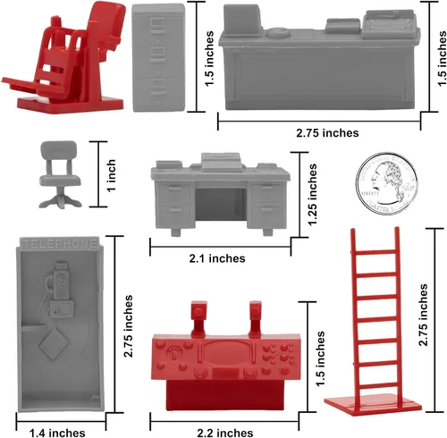 Miniatura 2 de BMC Classic Marx Mid-Century - Muebles modernos de plástico de 32 piezas