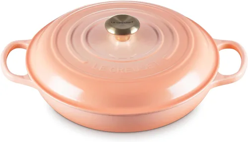 Miniatura 21 de Le Creuset Braiser Signature de hierro fundido esmaltado, 5 cuartos de galón, Flame Llama