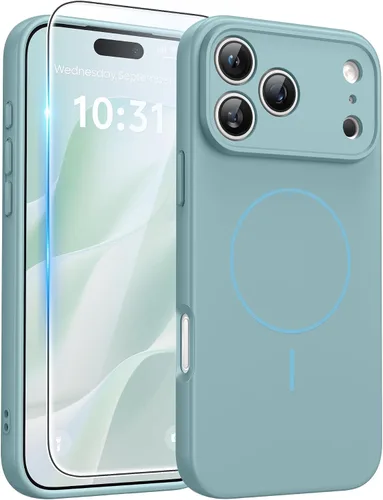 Miniatura 69 de FNTCASE Funda para iPhone 13 Pro: Fundas magnéticas translúcidas mate delgadas con protector de pantalla de vidrio templado