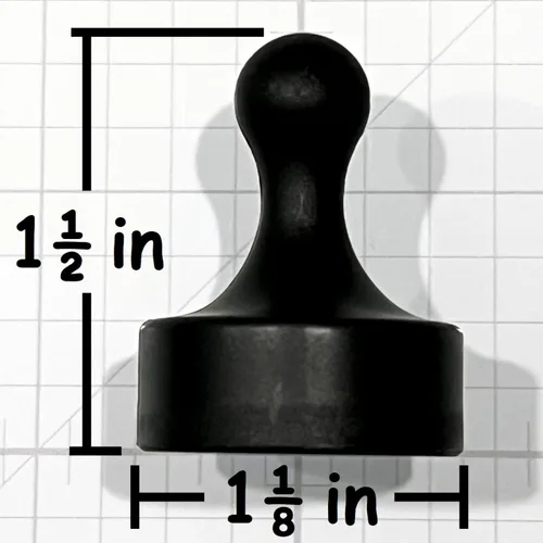 Miniatura 3 de GLASSBOARD STUDIO Potentes imanes de neodimio, en forma de peón, fuerte imán para nevera/refrigerador y pizarra blanca, ideal para oficina, cocina