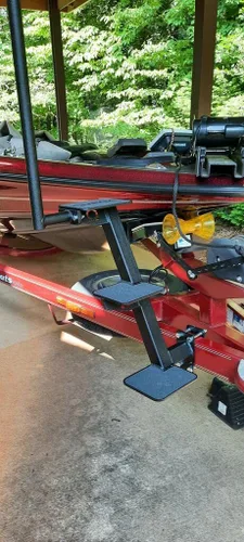 Miniatura 2 de Escalón universal para remolque de barco de 3 escalones, acero resistente, capacidad de 450 libras, escalones de lengua para remolque de montaje