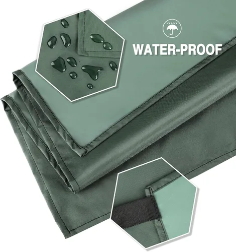 Miniatura 3 de Gotega Waterproof Rubber Vinyl Apron Adjustable Dishwasher Apron - Apron for Women Men Heavy Duty Work Apron Verde
