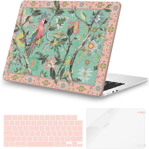 Miniatura 27 de iCasso para M4 MacBook Air de 13 pulgadas Funda 2025 2024-2022 M3 M2 Modelo A 3240 A3113 A2681, Funda de plástico de patrón protector resistente