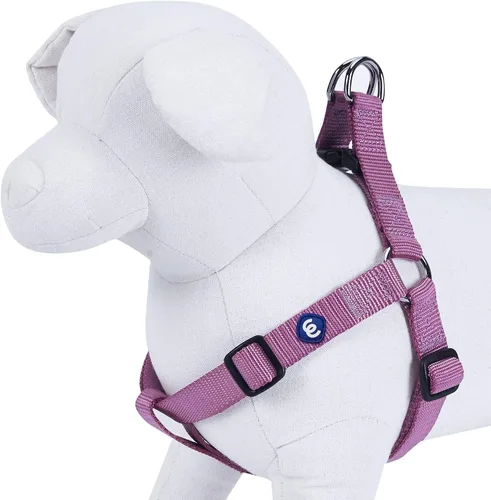 Miniatura 2 de Blueberry Pet Essentials Step-in - Arnés para perro, tamaño pequeño, chaleco morado ajustable, nailon sólido clásico para perros machos y hembras