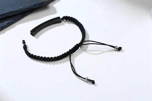 Miniatura 29 de Pulsera de urna personalizada para cenizas, recuerdos de joyería de cremación para mujeres y hombres, pulsera ajustable de cuerda tejida hecha a