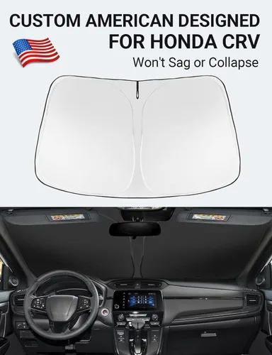 Miniatura 2 de Proadsy Parasol plegable para parabrisas delantero 2026, ajuste personalizado, accesorios para CRV SUV LX EX EX-L EX-L Navi Touring 2017-2022