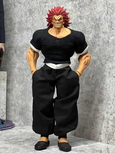 Miniatura 5 de QAHEART 2 figuras de acción de Hanma Yujiro, figura de anime, modelo de estatua de Yujiro, articulaciones, figuras de manga de dibujos animados