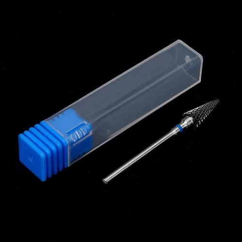 Miniatura 7 de Pongnas Broca de uñas de acero de tungsteno, brocas de manicura para manicura, pedicura eléctrica, accesorios para cabezal de molienda (azul)