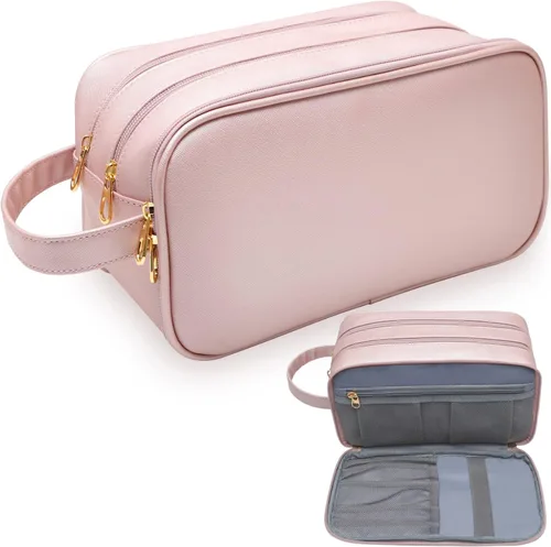 Miniatura 8 de BAIMAY Neceser de viaje para mujer, organizador de artículos de tocador resistente al agua, kit de artículos de aseo personal, artículos esenciales