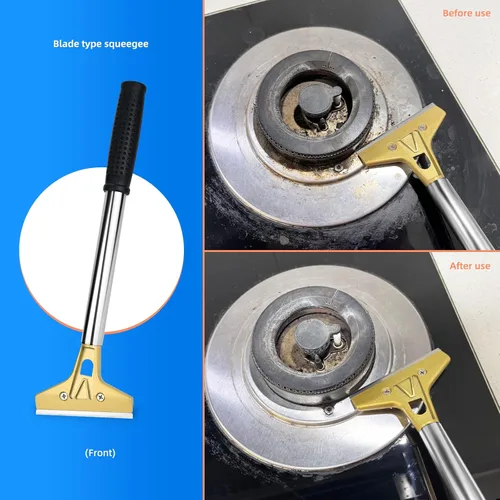 Miniatura 5 de EHDIS Rascador de parrilla plana para rascador de vidrio, cuchilla de metal de 4 pulgadas para limpiar la plancha y parrilla superior plana