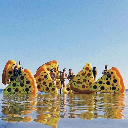 Miniatura 8 de Swimline Flotador inflable de rodaja de pizza para piscina, multicolor Rebanada de pizza