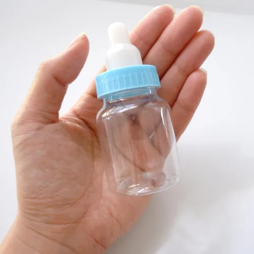 Miniatura 2 de Baby Shower Favor - Paquete de 36 mini botellas de leche para regalo de fiesta, cajas de 1.5 x 3.5 pulgadas, tarro de dulces para baby shower (azul)