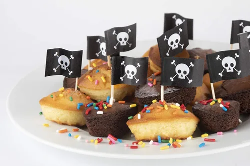 Miniatura 5 de Mobi 12 barcos de postre silicona molde para hornear azul