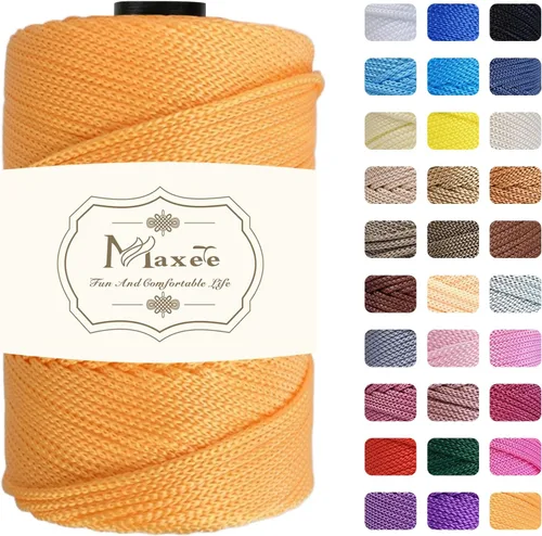 Miniatura 72 de Cordón de macramé premium de poliéster 3 mm × 218 yardas, cordón de macramé 100% polipropileno de 3 mm, ideal para crochet, colgadores de pared, 30